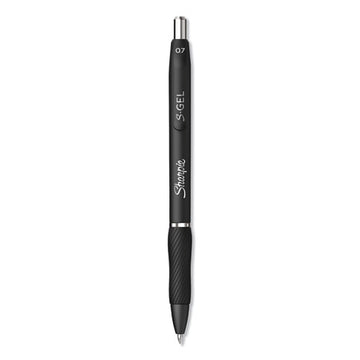 Sharpie® S-Gel™ S-gel High-performance Gel Pen, Retractable, Medium 0.7 Mm, Black Ink, Black Barrel, Dozen freeshipping - TVN Wholesale